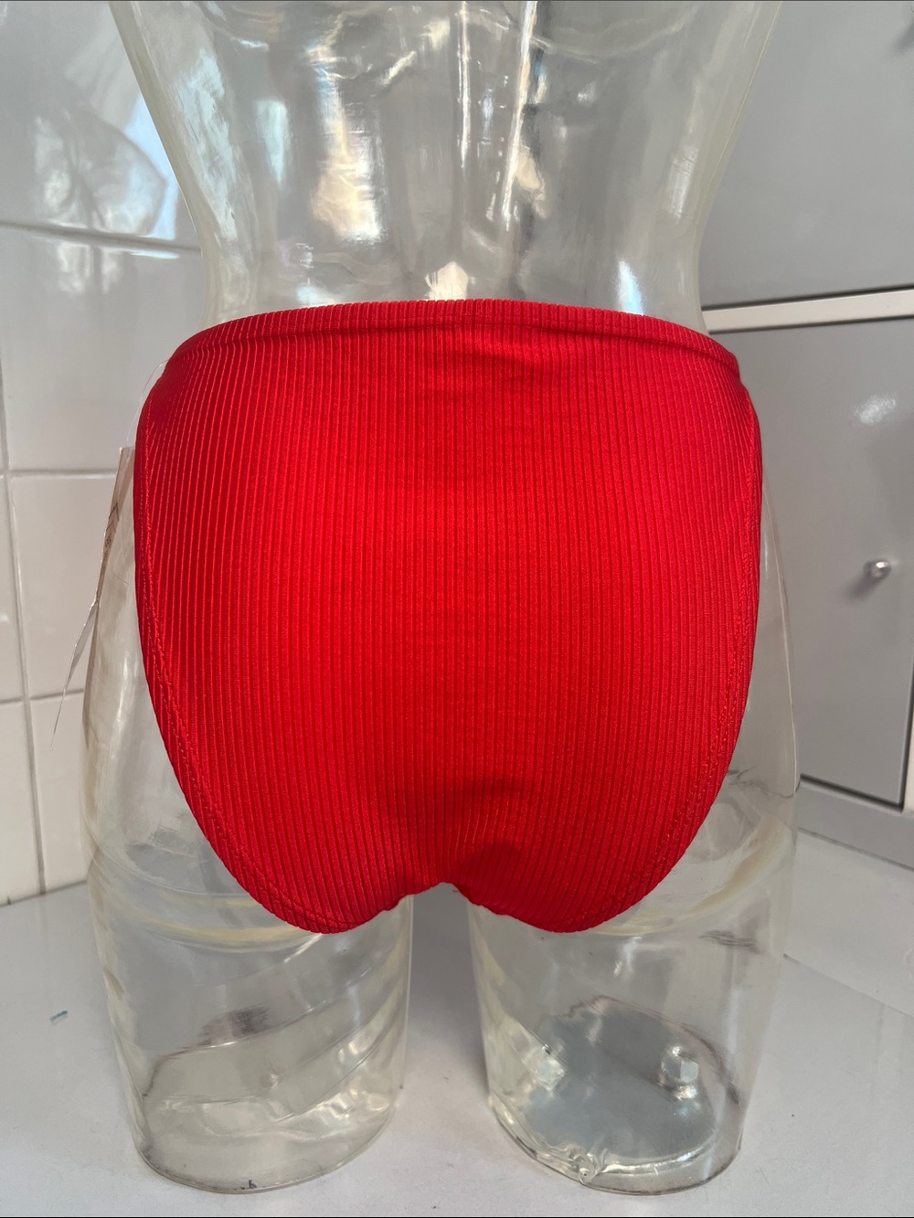 Marika M 80s Ribbed Shiny Spandex High Cut Half-Leotard NWT - Picture 10 of 12